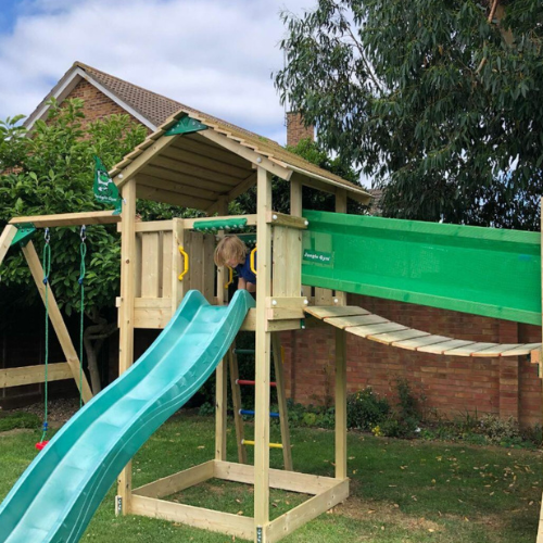 Jungle Gym kāpelēšanas rāmis ar slidkalniņu