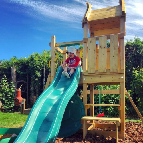 Jungle Gym kāpelēšanas rāmis ar slidkalniņu