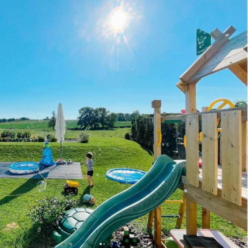 Jungle Gym kāpelēšanas rāmis ar slidkalniņu